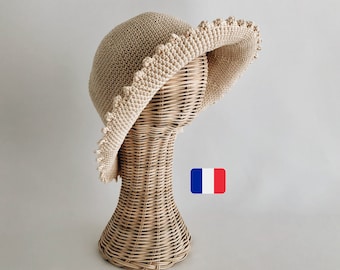 Women's Crochet Hat - Easy Crochet Tutorial - For Beginners - Pdf File - In French