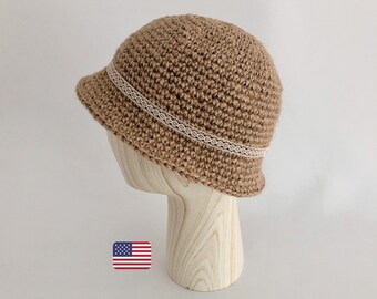 Crochet Bucket hat Pattern - Beginner Crochet - Pdf Files - English crochet pattern - Women Size