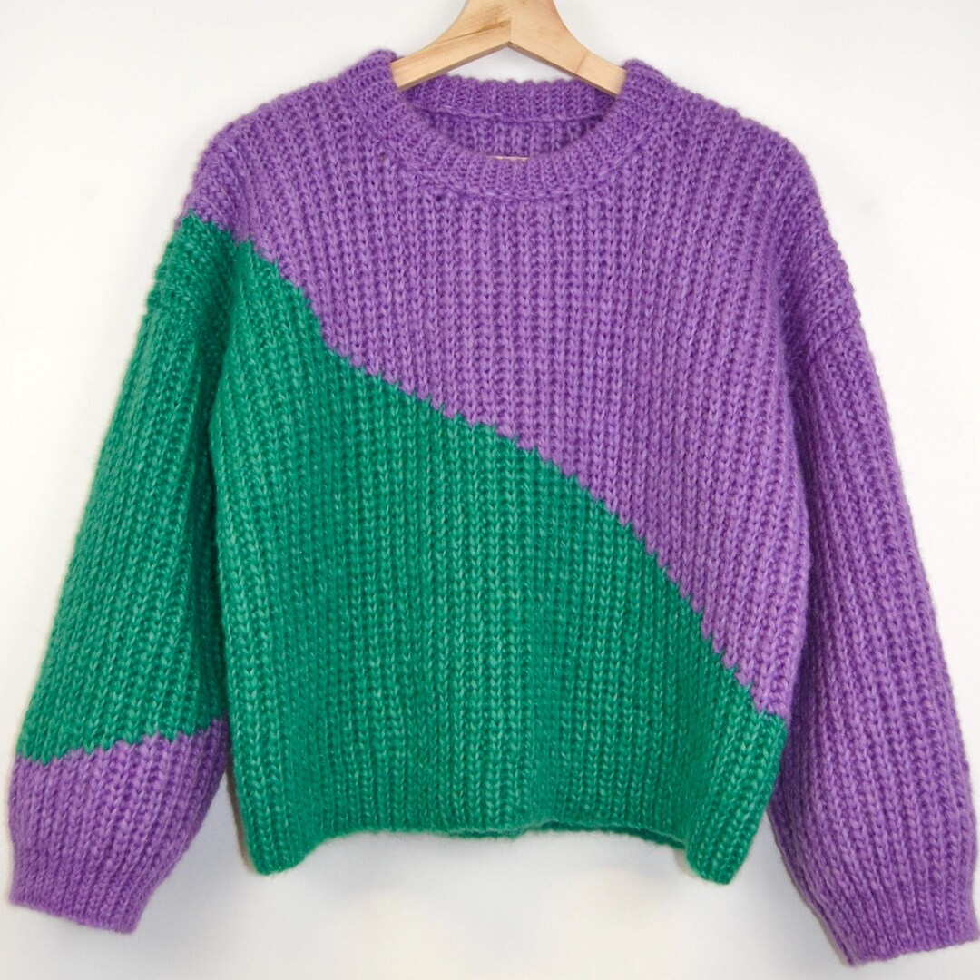 Crochet Adult Chunky Pullover Sweater