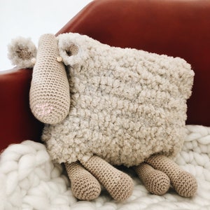 Crochet Pillow Pattern Beginner crochet pattern Sheep crochet In English Pdf Files image 4