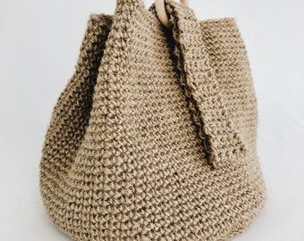 Crochet Bucket Bag Pattern - Crochet bag pattern - Beach Basket - Pdf Files - English Pattern