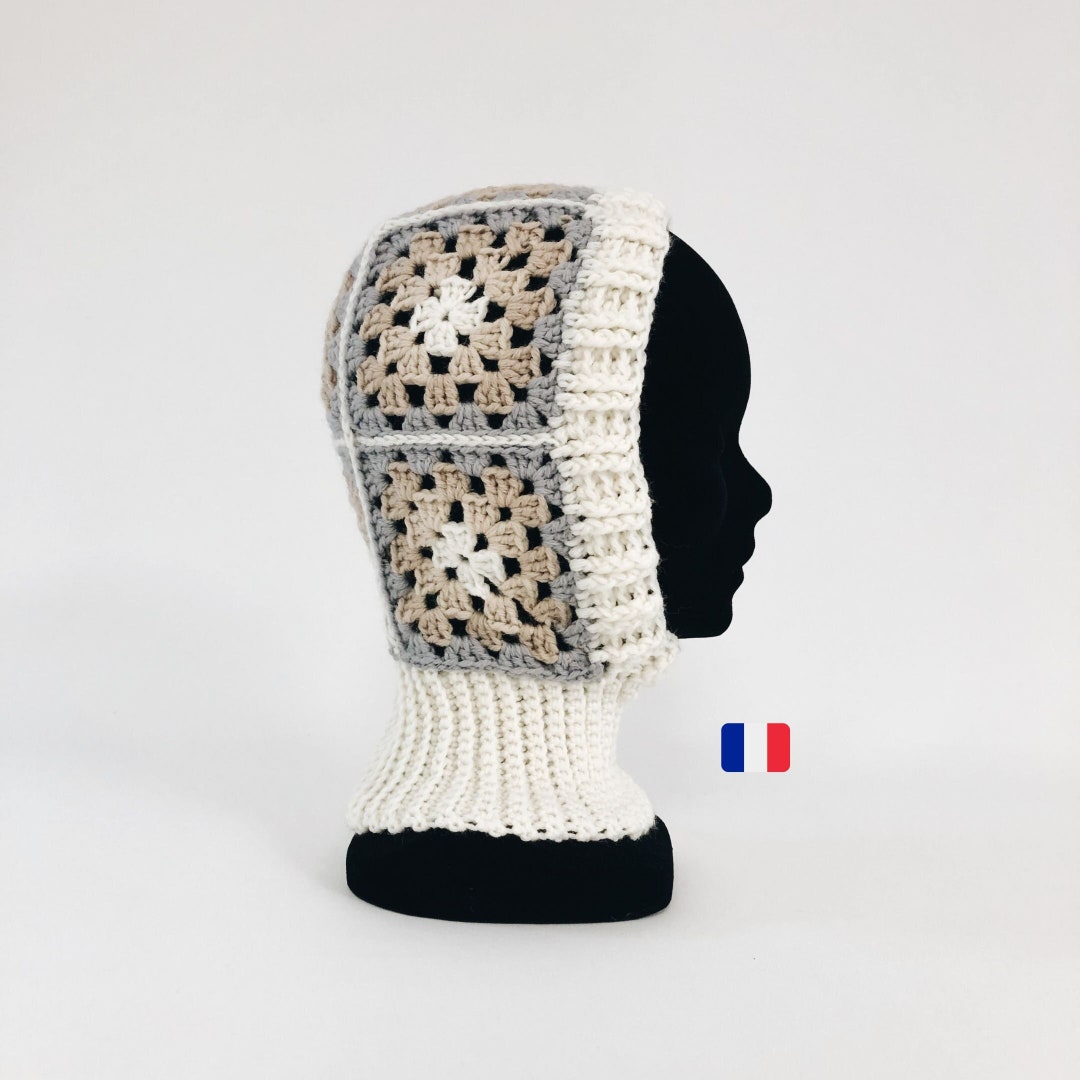 Modèle de Cagoule au Crochet en Français Tuto Balaclava Granny Square