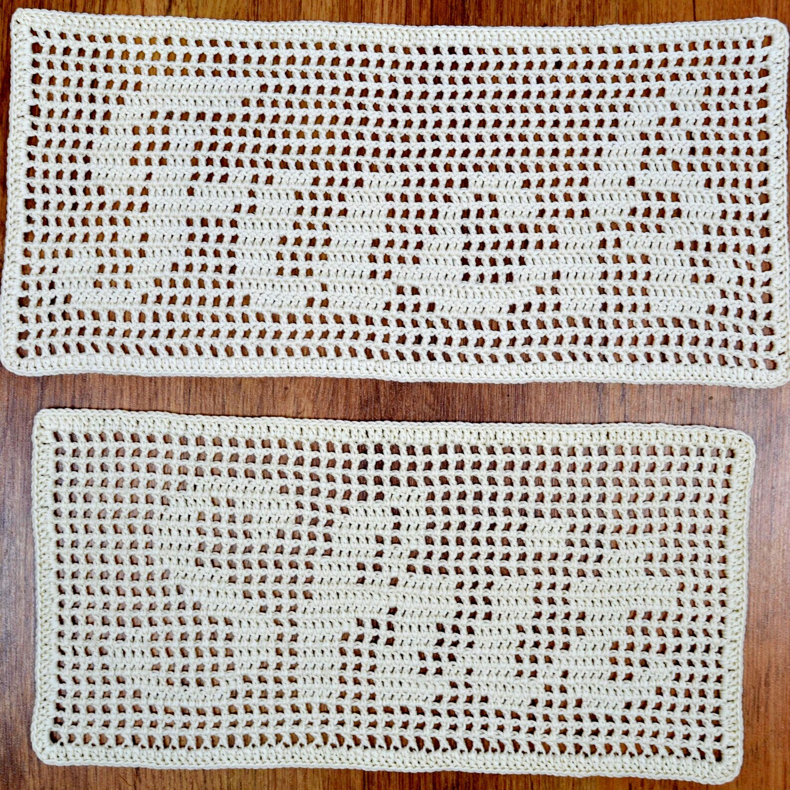 Filet Crochet Pattern - Crochet Doily Pattern - Crochet Wall Decor ...