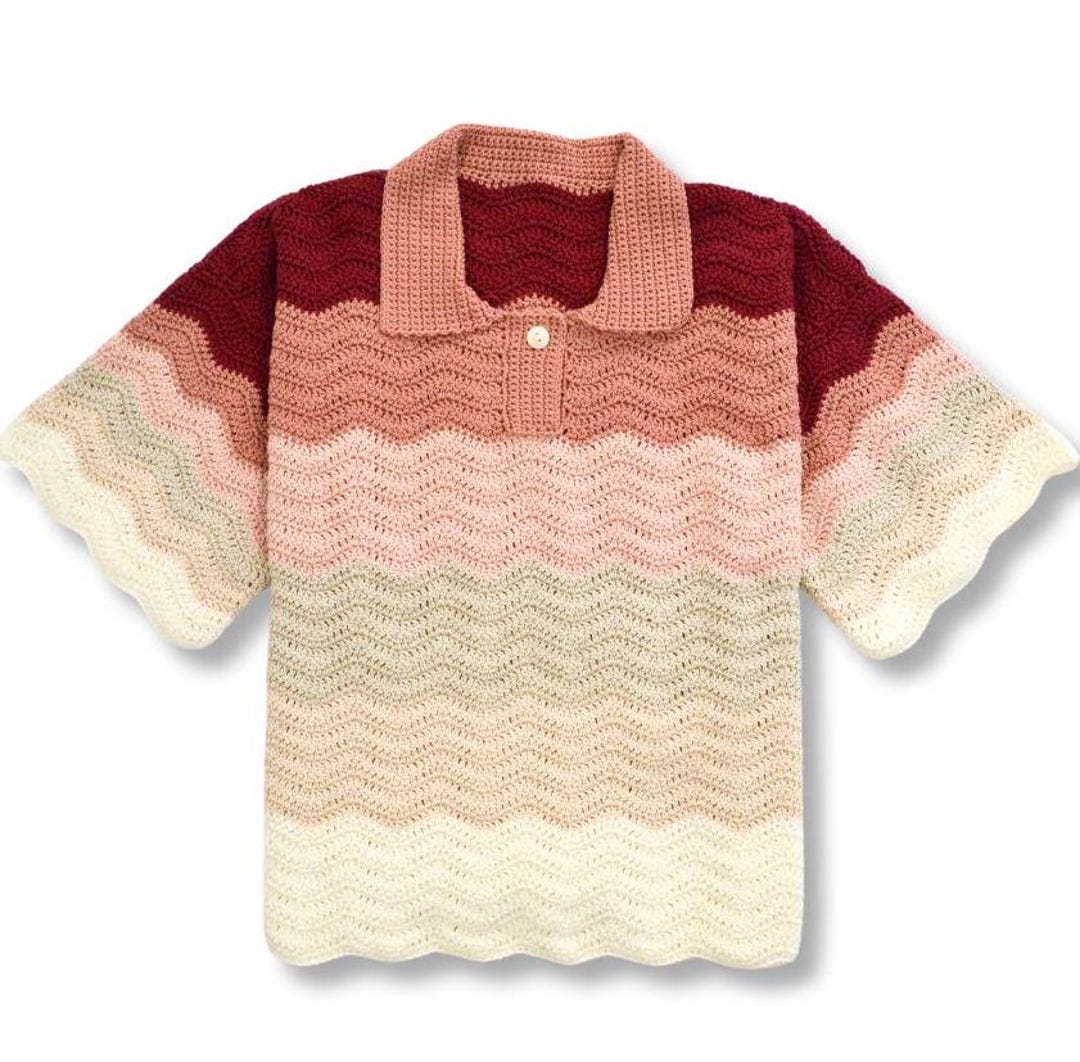 ニット・セーター ASCLO Crochet Line Collar Short Sleeve Knit (4color) KNIT - ASCLO