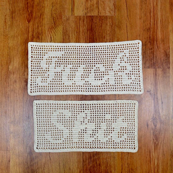 Filet Crochet Pattern - Crochet Doily Pattern - Crochet Wall Decor Pattern - easy crochet - crochet for beginners- Pdf Files - In english