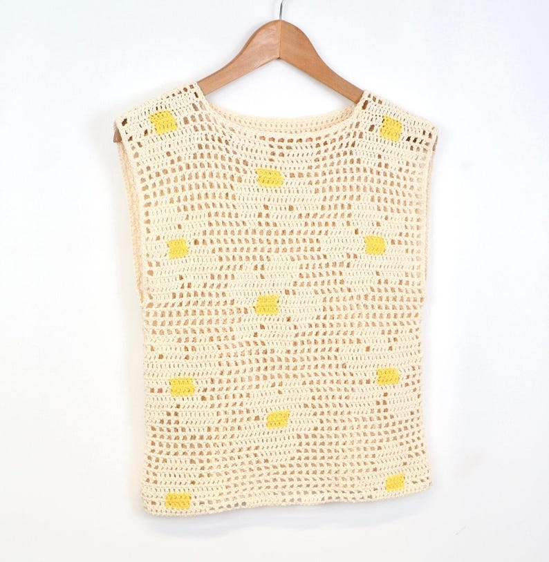 Filet Crochet Top Pattern - Crochet Summer Tank Top Pattern - Crochet ...