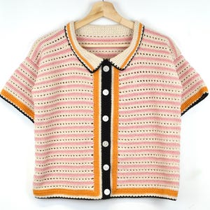 Beginner Crochet Shirt Pattern for women - Crochet Summer Top Pattern - Women Size (S to XXL) - Pdf Files in English & French