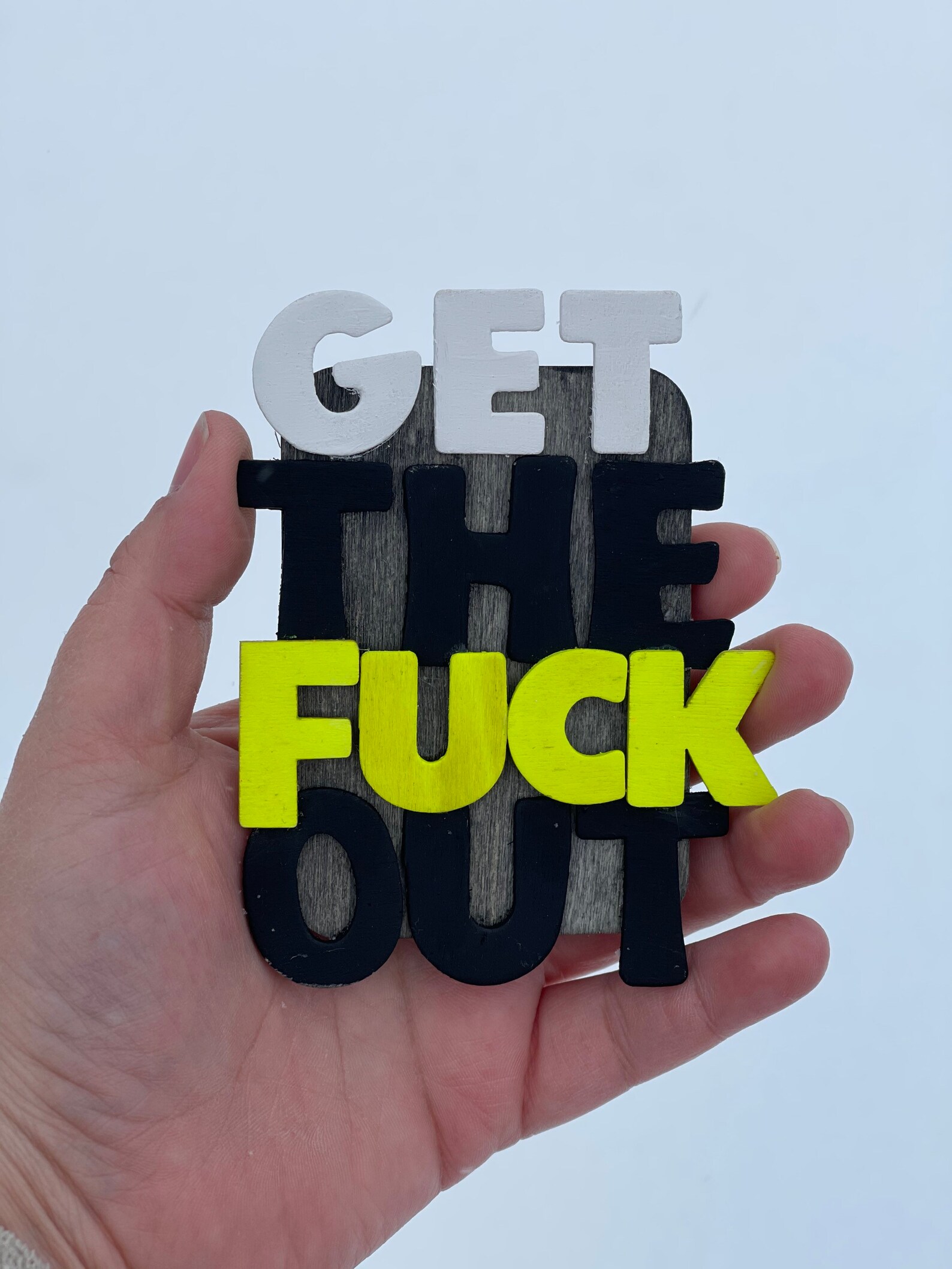 Get The Fuck Out Swear Word GTFO Adult Humor Etsy