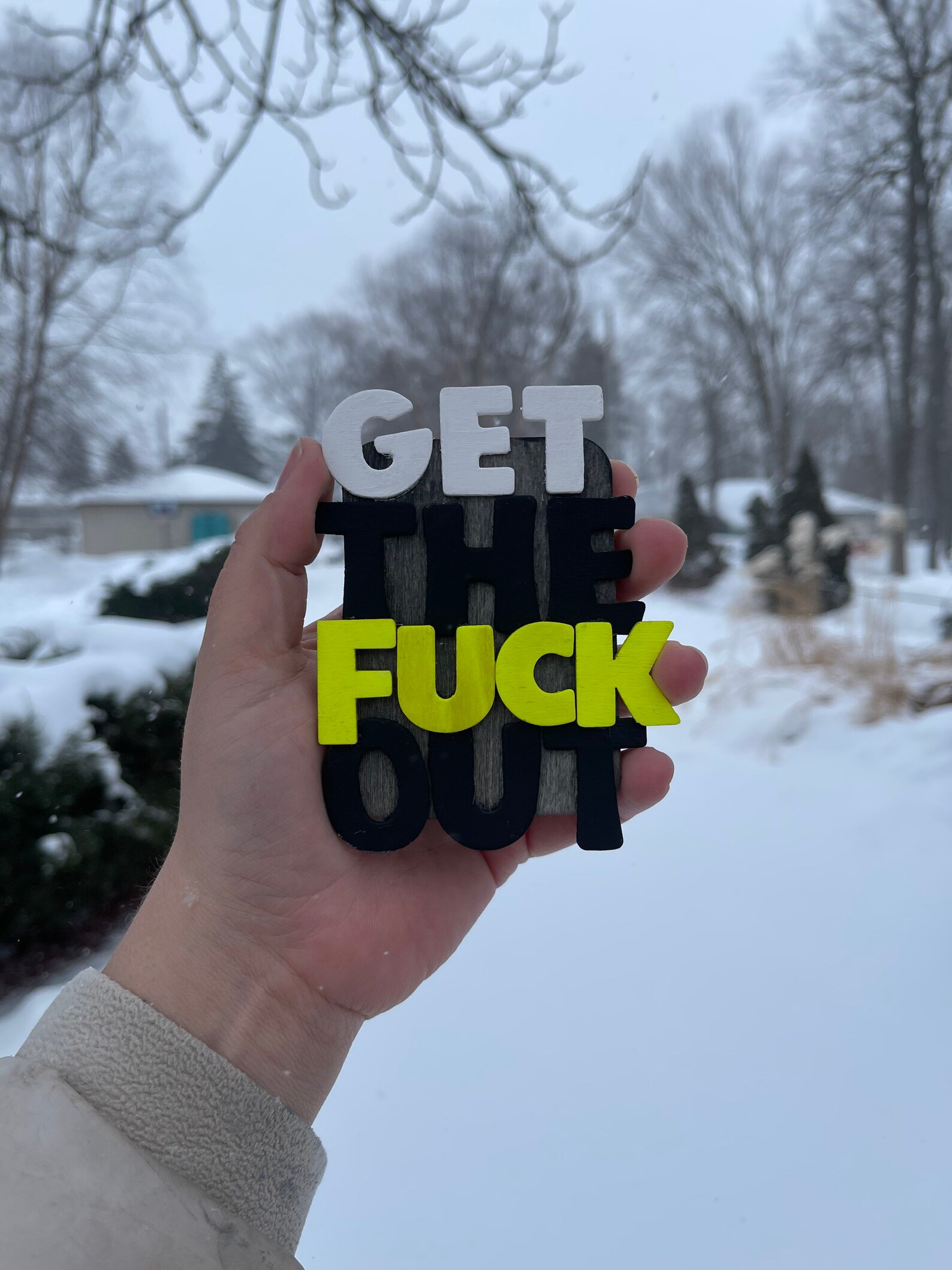 Get The Fuck Out Swear Word GTFO Adult Humor Etsy