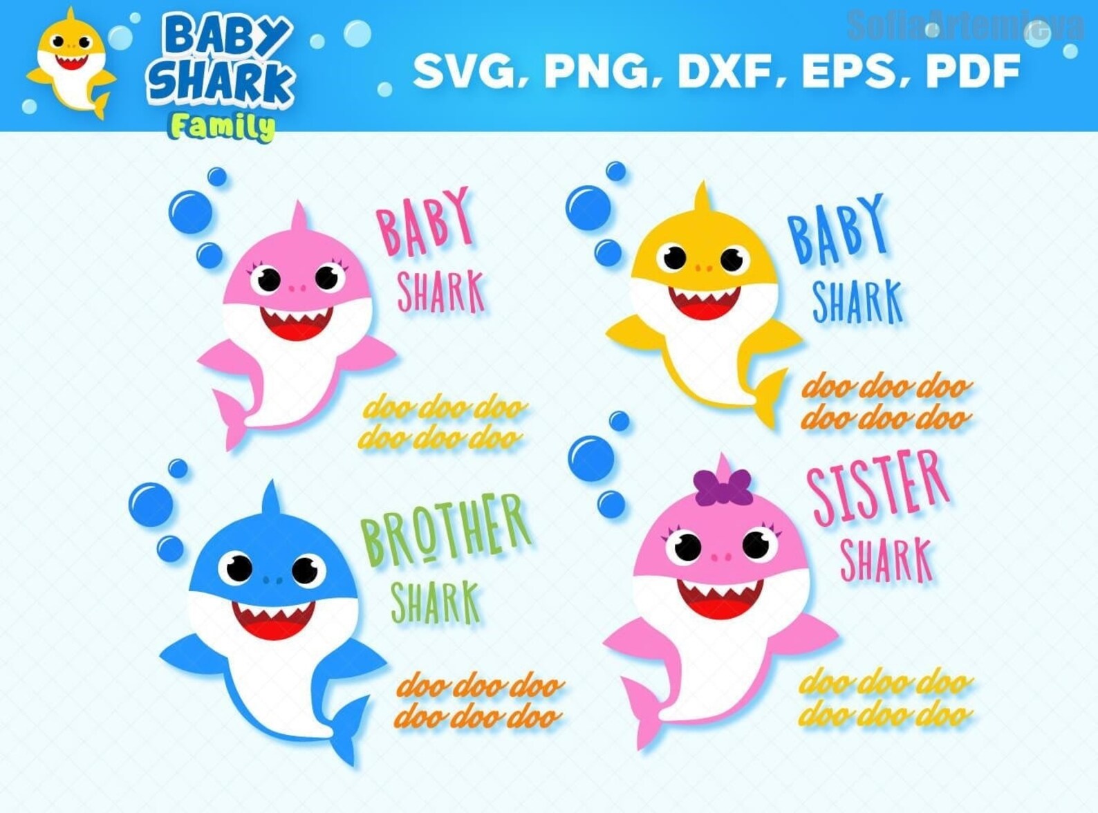 Free Free 107 Shark Family Svg SVG PNG EPS DXF File