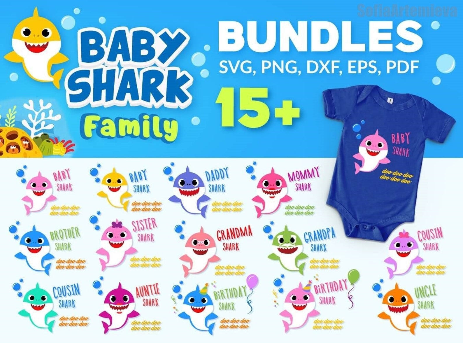 Free Free 107 Shark Family Svg SVG PNG EPS DXF File