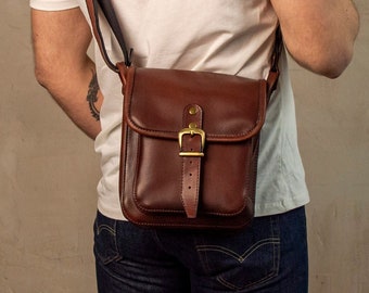 Crossbody bag for men Leather mens bag Small Bag Leather messenger bag Leather shoulder bag Valentine’s day gift
