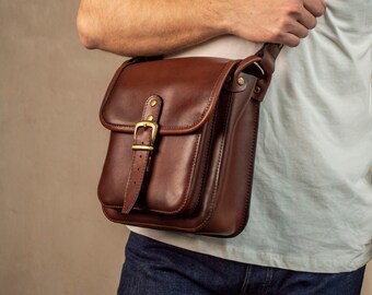 Leather Messenger Bag, Leather Bag, Shoulder Leather Bag
