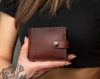 Leather Wallet for Women, Women Leather Wallet, Slim Leather Wallet, Small leather wallet, Engraved Wallet, Wallet Best Gift for Her