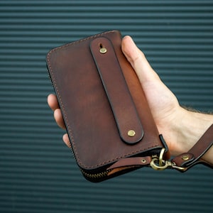 Clutch para hombre, Clutch con asa, Bolso clutch de cuero, Bolso clutch para hombre, Bolso clutch de cuero, Clutch con asa de muñeca
