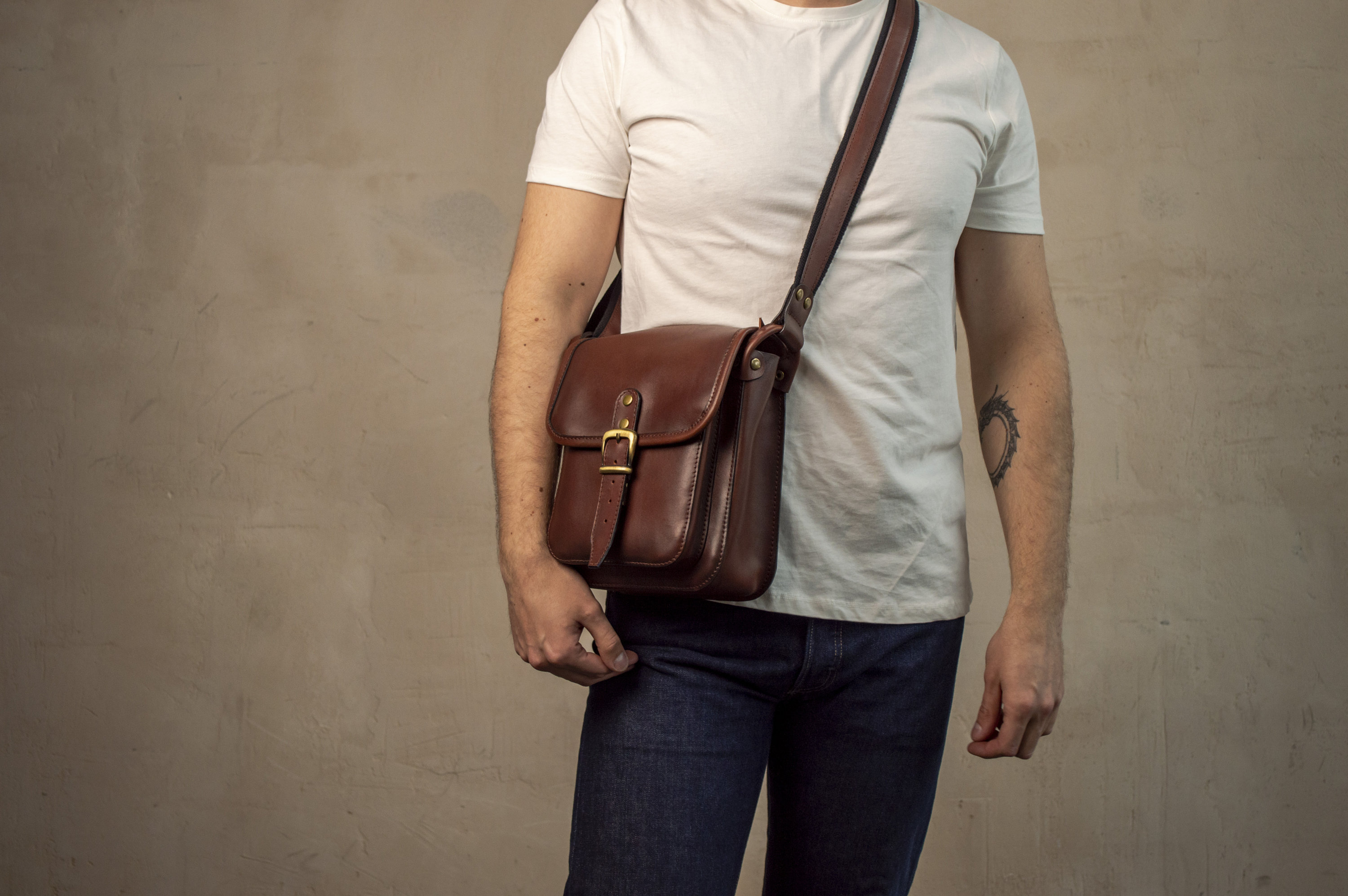 Men Leather Bag Leather Shoulder Bag Crossbody Bag for Men - Etsy