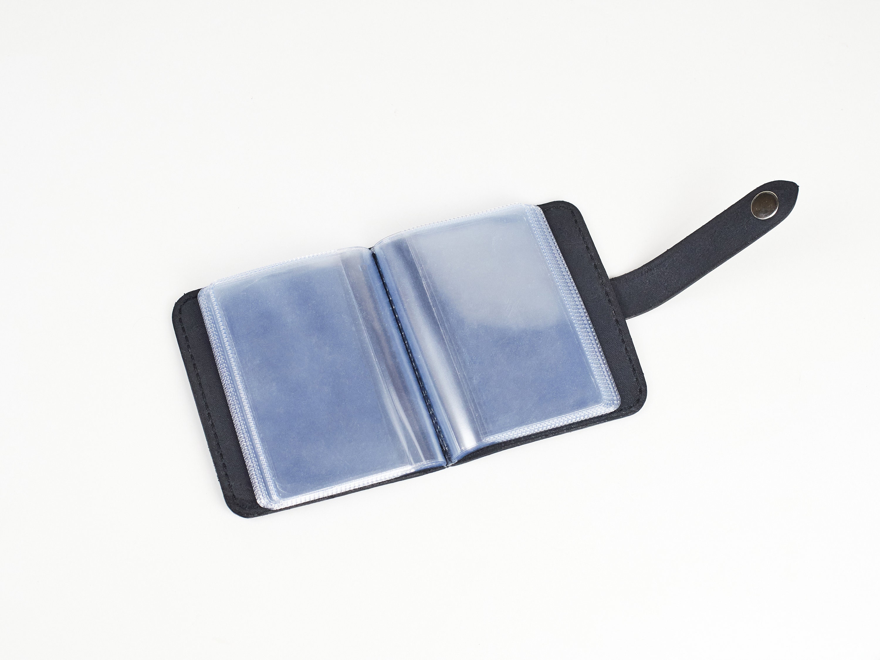 Leather business card holder Leather business card case Etsy