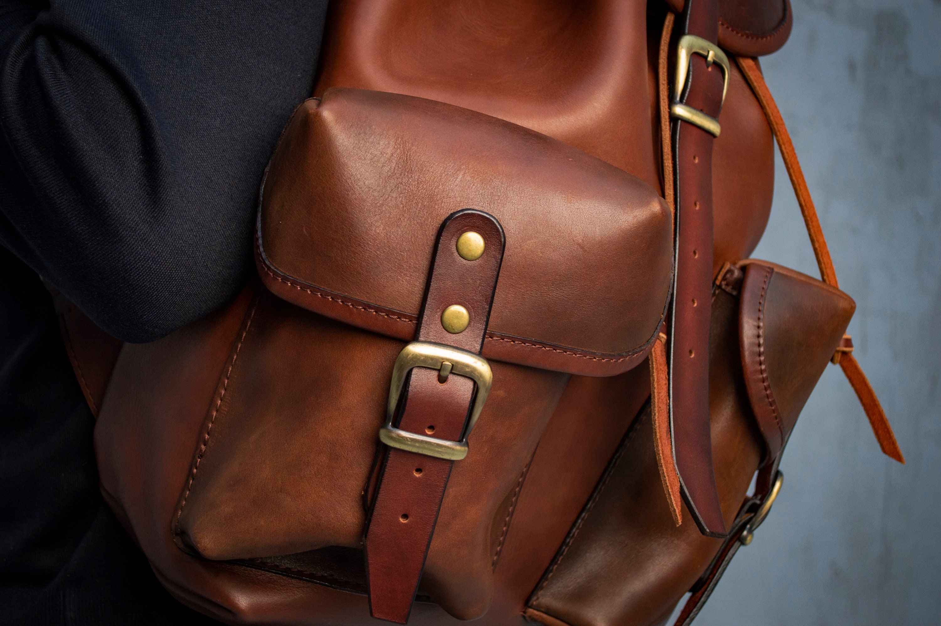 Custom Leather Backpack for Men Genuine Leather Backpack - Etsy