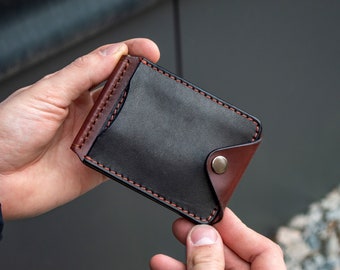 Leather Money Clip Wallet, Gift for him, Wallets for men, Engraved Wallet, Leather wallet mens, Personalized Mens Wallet