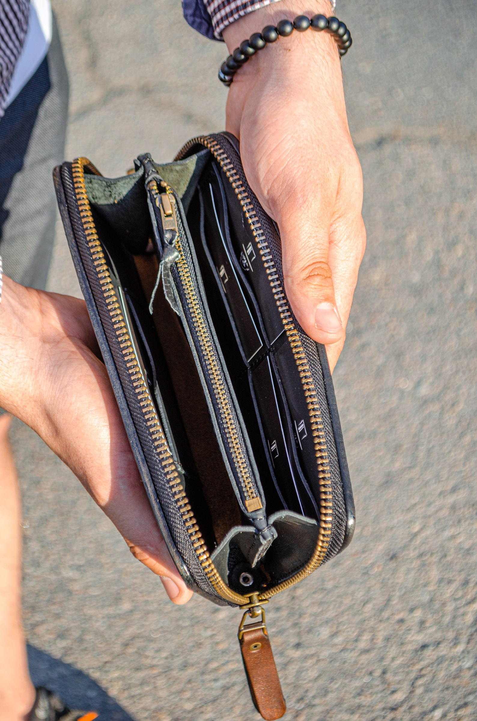Personalized Leather Clutch Full Grain Leather Clutch Brown Etsy