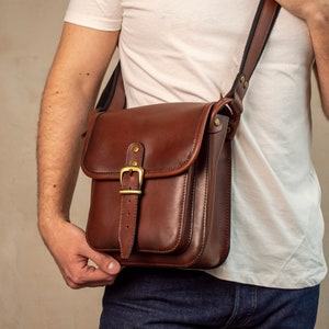 Men Leather Bag, Leather shoulder bag, Crossbody bag for men, Leather Bag, Leather Messenger Bag Men, Leather bag men, Gift for him image 1