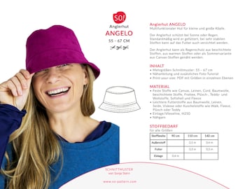 Bucket hat sewing pattern // sewing a hat // bucket hat winter // fisherman hat pattern // angler hat sewing pattern // bucket hat men&women