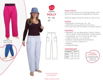 Holly TROUSERS (S-2XL) - Instructions and pattern (German)