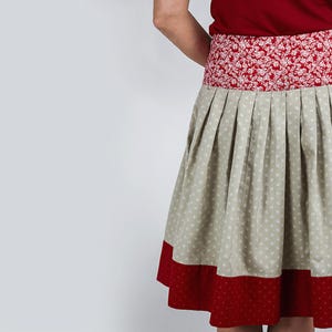 skirt sewing pattern | Oktoberfest skirt | traditional skirt pattern | pleated skirt sewing | oktoberfest outfit | Paper sewing pattern Resi bild 6