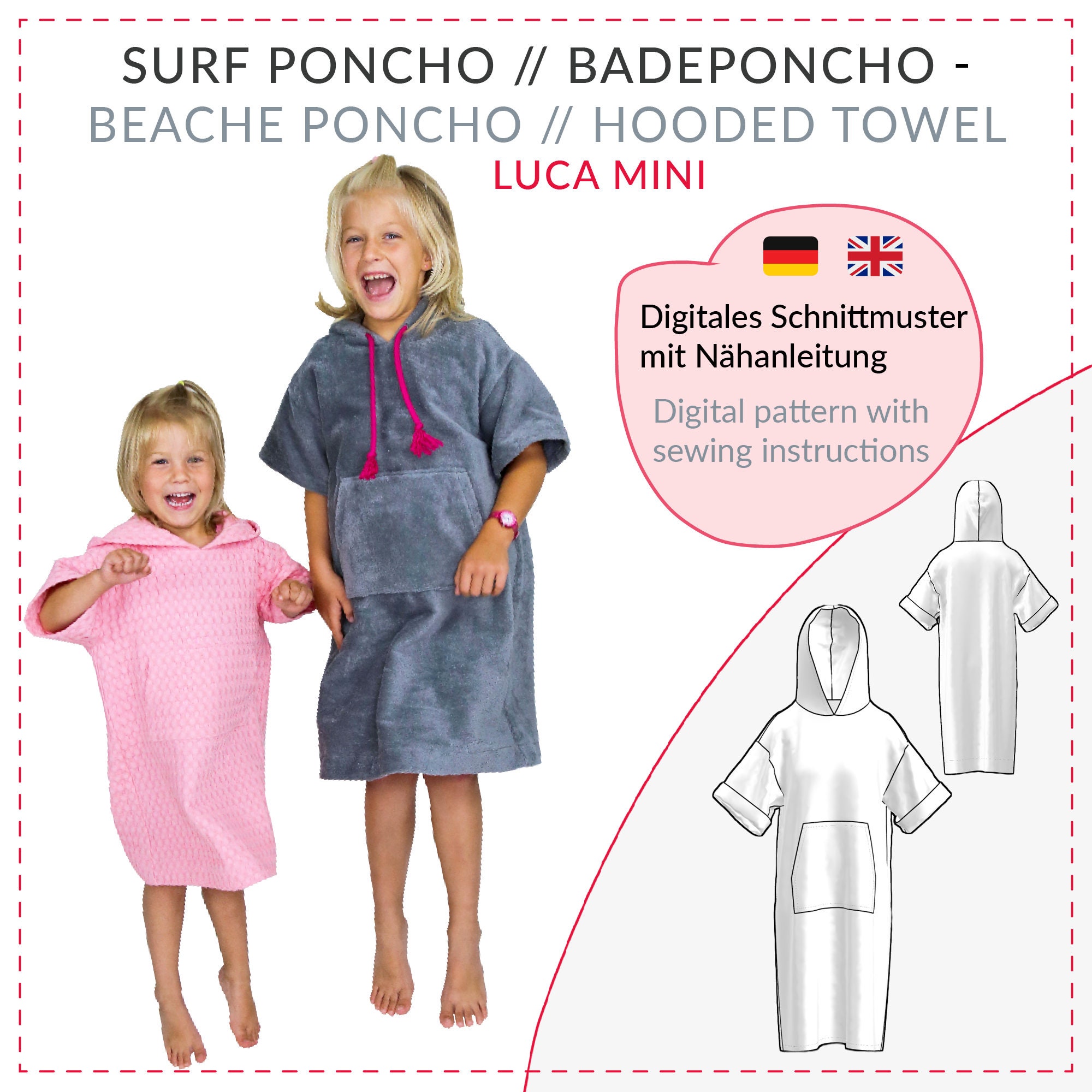 Terry Cloth Poncho - Etsy