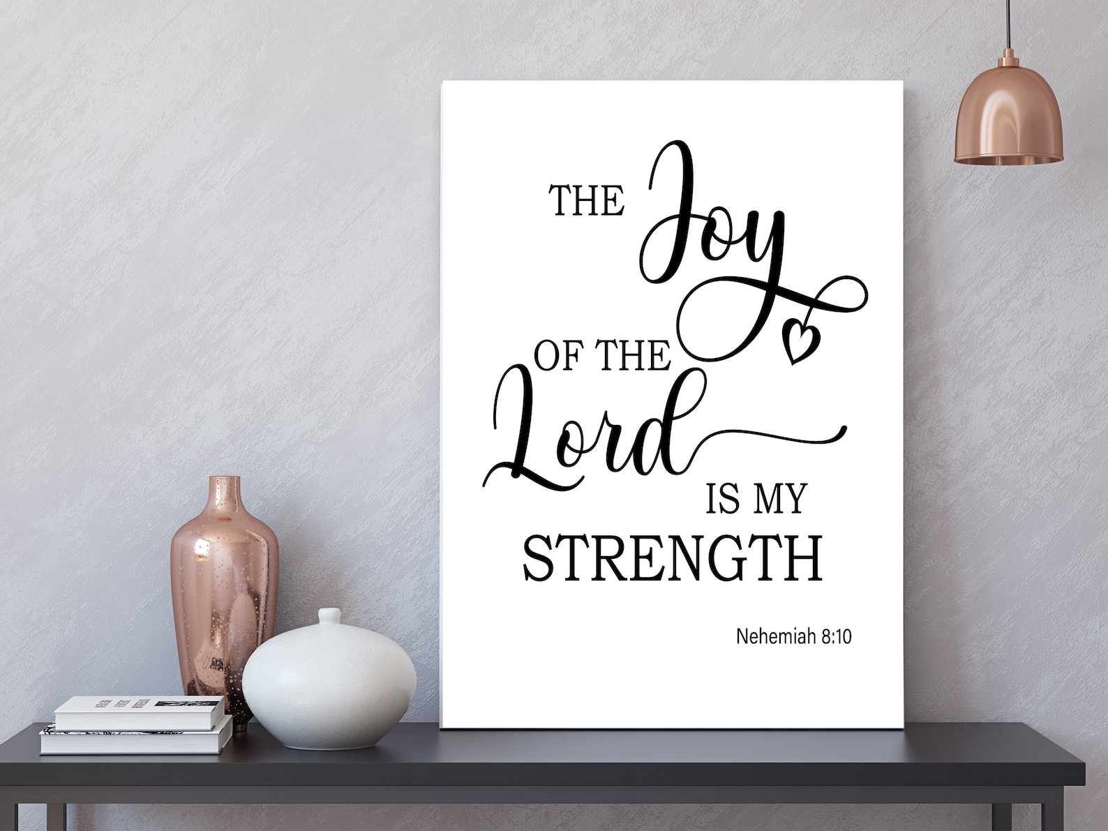 The Joy of the Lord is My Strength Print Bible Quote Etsy