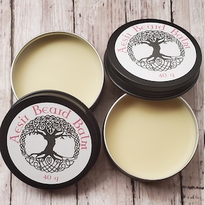 Aesir Bart Balsam | Weihnachtsgeschenk für Männer | Bart Pflege | Pflege | Handgefertigt | Kanadisch | Zitrus-Aroma | Strumpf Stuffer | Kostenloses Geschenk inkl.