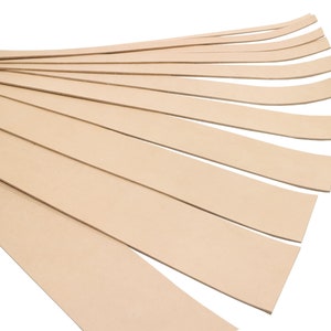 Veg Tan Leather Strip, Vegetable Tanned, Leather Strap, 48"-55" Length, Veg Leather Strip, Full Grain, Cowhide Leather, Belt Blank, B Grade