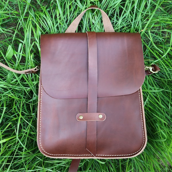 Messenger Bag Brown Etsy