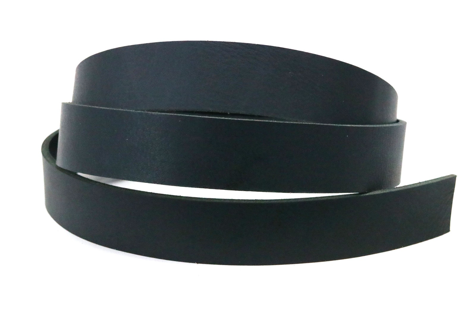 Black Leather Strip 4860 Length Matte Black Etsy