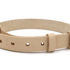 DIY Leather Dog Collar Blank, NATURAL VEG Tan Leather, Pet Collar, Make Your Own Leather Dog Collar Kit, Matching Keepers & D-Ring Tab, Pets