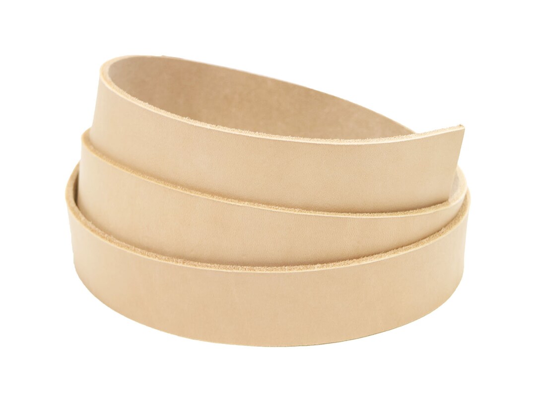 8/9oz Natural Vegetable Tanned Leather Strip, 48