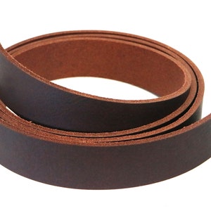 Brown Leather Strip, 48"-60" Length, Matte Brown, Buffalo Leather Strap, Leather Strip for Belts, Brown Belt Strip, Brown, West Tan Leather