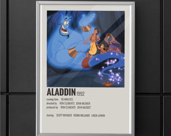 Agrabah Aladdin Wall Art Disney Watercolor Poster Home Decor UNFRAMED 