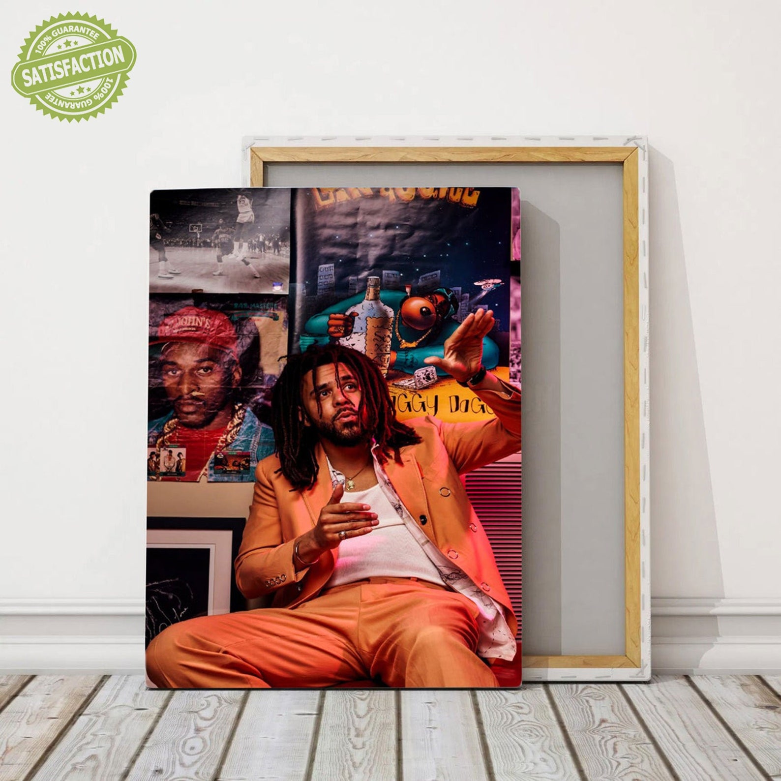 J Cole Poster J Cole Wall Art J Cole Poster Canvas J Cole Etsy