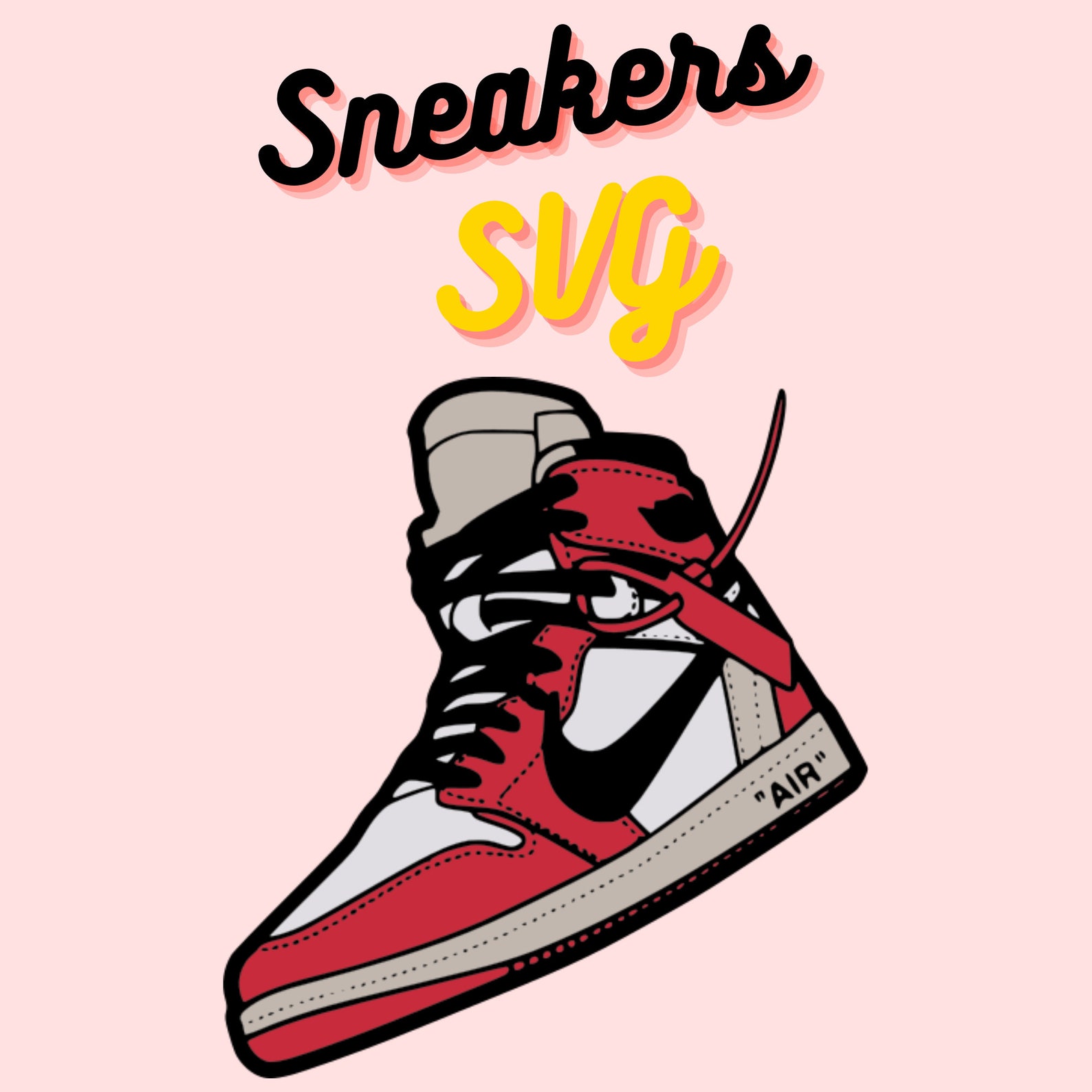 Sneakers Svg Sneakers SvgNike svg Nike vector.Jordan | Etsy