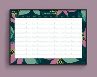 Verjaardagskalender | A2 Poster | gemaakt van 100% gerecycled papier
