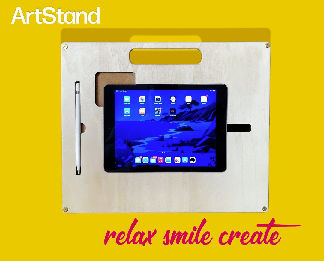 Wooden Drawing Stand for Apple iPad Etsy