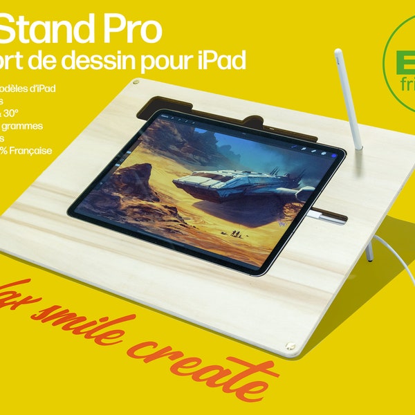 Support de dessin en bois pour Apple Ipad Pro