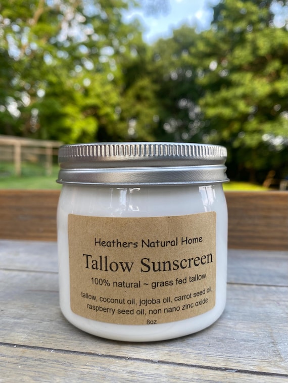 Tallow Sunscreen Balm SPF 30+: All Natural Beef Tallow Sun Protection