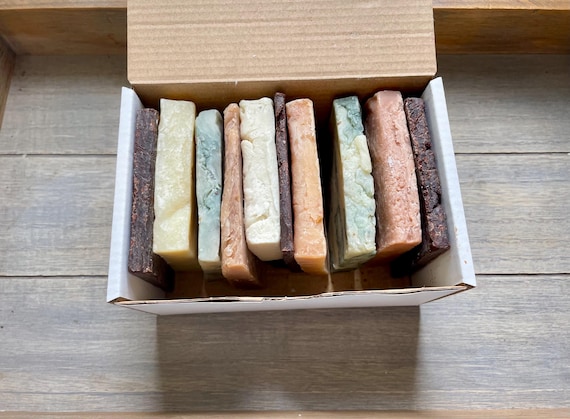Artisan Soap Sampler Gift Box: 1 1/2 lbs Natural Soap Ends