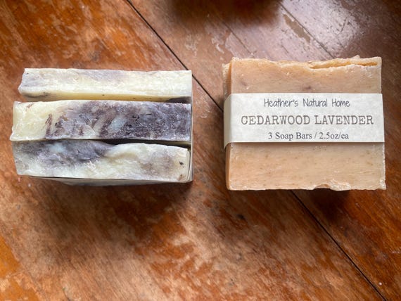 Pack of 3 Artisan Soap Bars, Rustic Soap Bars, Natural Body Soap, Natural Soap Bars, Farmhouse Soaps, Rustic Bathroom Soaps