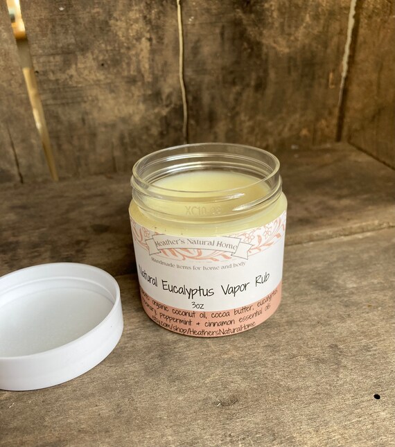 Natural Vapor rub, Herbal Rub, Herb Infused Healing Rub, cool soothing menthol vapor rub, Menthol Balm, Natural Healing Salve for colds,