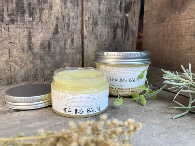 Healing Salve, 2 sizes Dry Skin Balm, Extreme Dry Cracked Skin Salve, Moisturizing Lotion, Skin Repair Cream, All purpose salve image 5