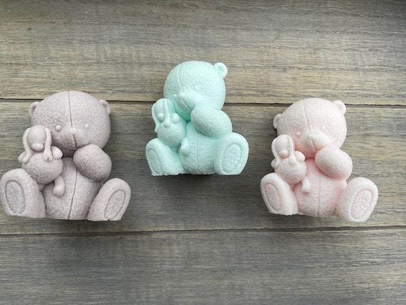 Teddy Bear Soaps: Baby Shower Favors, Animal Soaps