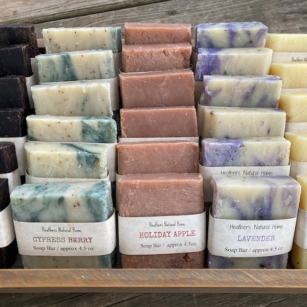 Handmade artisan soap, natural soap, lavender homemade soap, natural vegan soap bars, nourishing soap, rugged cut scented soap homemade soap